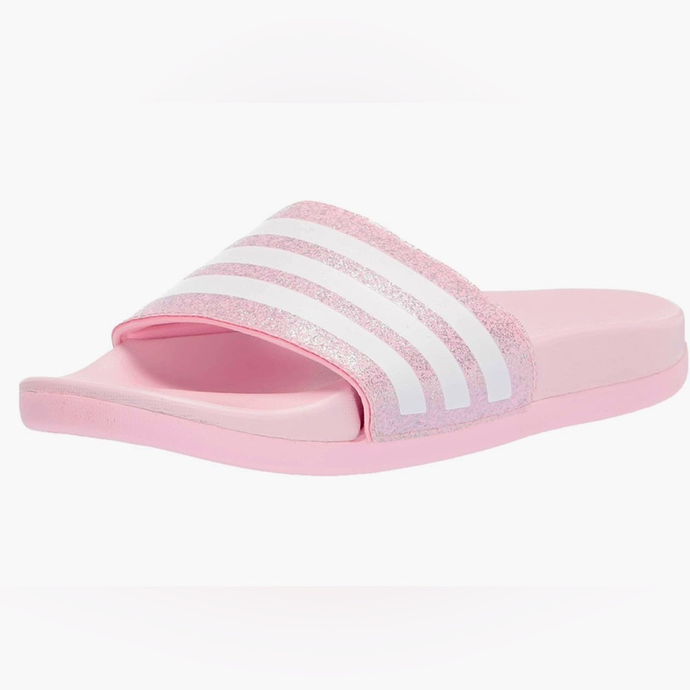 Pink and sparkles Adidas sandals, size 2